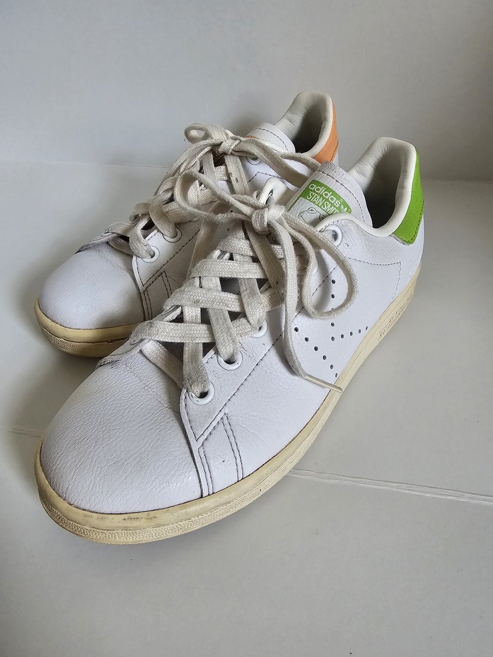 Disney x Adidas Stan Smith Miss Piggy & Kermit the Frog White Leather Sneakers